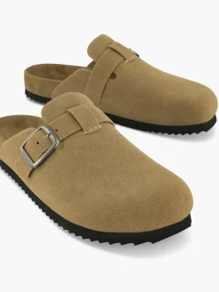 New Closed Toe Mule with Buckle Detail Women Sandals·Mules