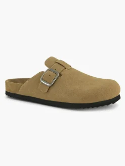 New Closed Toe Mule with Buckle Detail Women Sandals·Mules