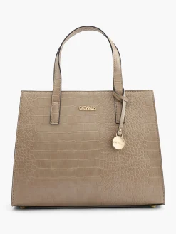 Clearance Croc Print Handbag With Gold Charm Women Bags·Handbags