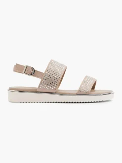 Best Diamante Sandal with Contrasting Platform Women Sandals·Flat Sandals