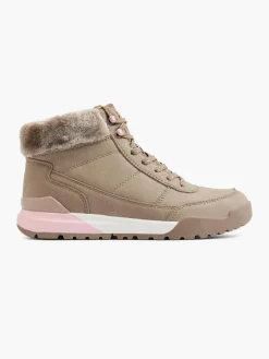 Online Faux Fur Lace Up Boots Women Trainers·High Top Trainers