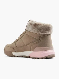 Online Faux Fur Lace Up Boots Women Trainers·High Top Trainers