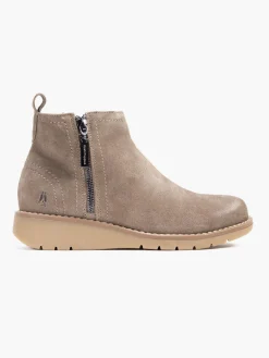 Outlet Suede Zip Detail Ankle Boot Women Boots·Heeled Boots|Boots·Leather Boots