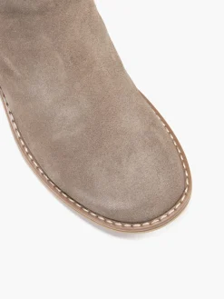 Outlet Suede Zip Detail Ankle Boot Women Boots·Heeled Boots|Boots·Leather Boots