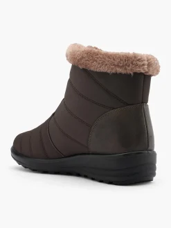 Hot Wide Fit Faux Fur Lined Comfort Boot with Diagonal Zip Women Loafers & Low Shoes·Comfort|Boots·Comfort Boots