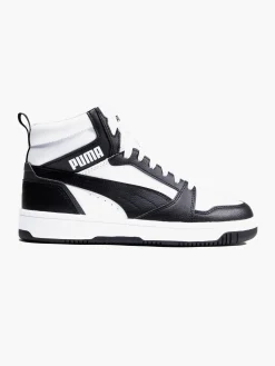 Discount Teen Boys White/Black Rebound V6 Mid Trainers BOY All Boys·Teens|Boys Shoes·Trainers