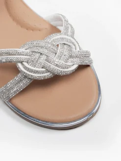 Best Teen Girl Gem Knot Sandal All Girls·Teens|Girls Shoes·Sandals