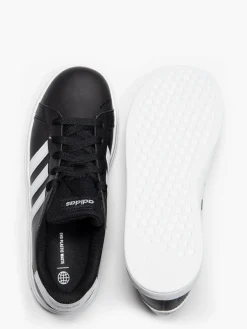 Outlet Teen Grand Court 2.0 K Lace-up Black/White Trainer BOY Boys School Shoes·Boys Teen School Shoes|Girls School Shoes·Girls Adidas School Shoes