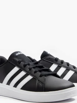 Outlet Teen Grand Court 2.0 K Lace-up Black/White Trainer BOY Boys School Shoes·Boys Teen School Shoes|Girls School Shoes·Girls Adidas School Shoes