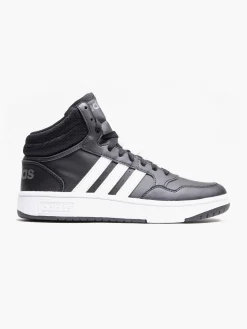 Teen Hoops Mid 3.0 K Black/White Trainers BOY Girls School Shoes·Girls Adidas School Shoes|Boys School Shoes·Boys Adidas School Shoes