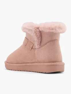 Clearance Toddler Girl Slip On Faux Fur Lined Boot With Side Bow All Girls·Toddlers|Girls Shoes·Warm Lined Boots