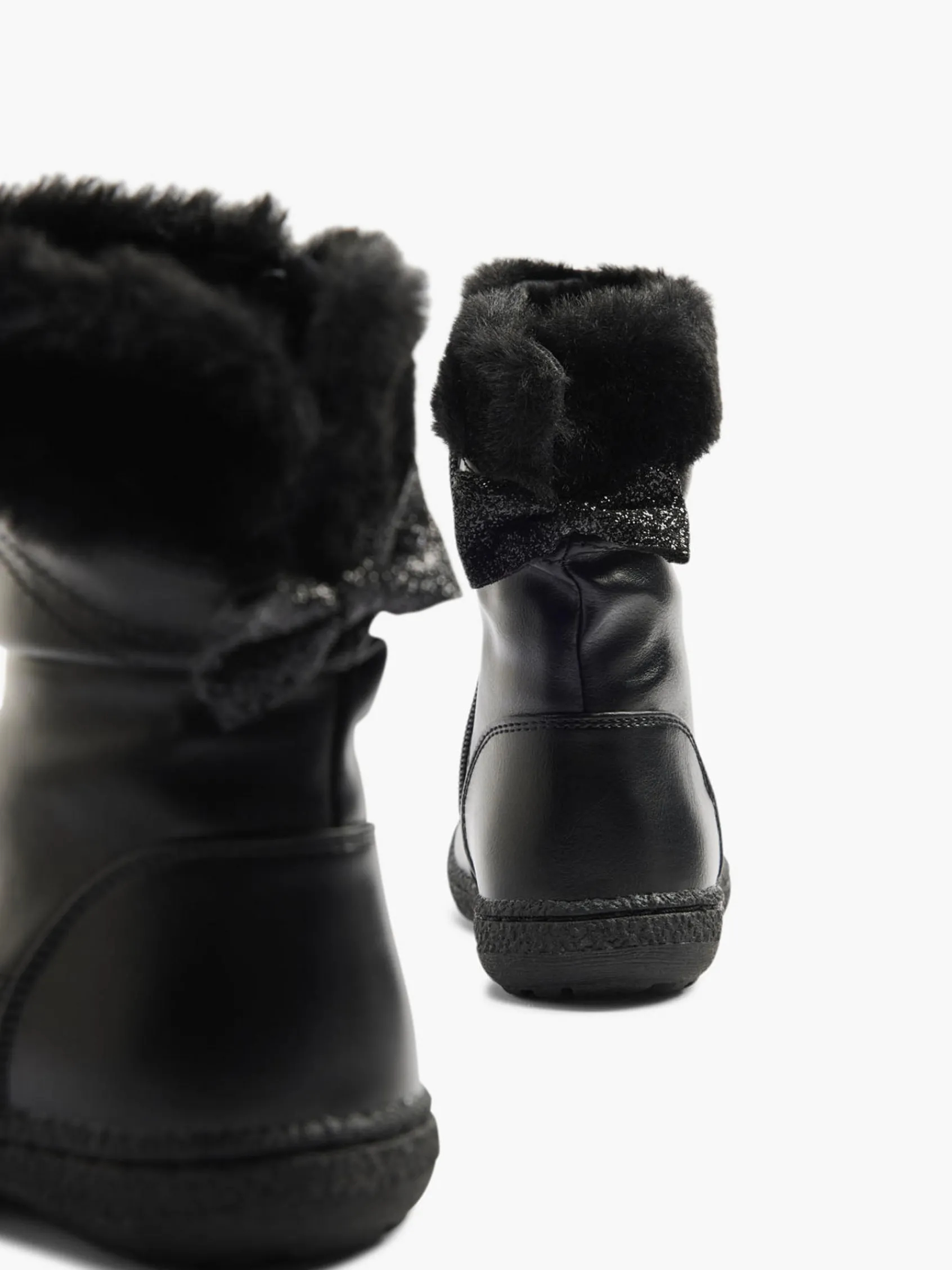 Sale Toddler Girls Fur Trim Boots with Glitter Bow All Girls·Toddlers|Girls Shoes·Boots