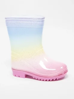 Toddler Rainbow Wellies Girls Shoes·Wellies
