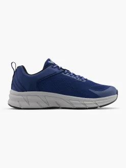 Online Navy/Grey Lace Up Trainers Shoes·Comfort