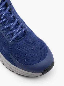 Online Navy/Grey Lace Up Trainers Shoes·Comfort