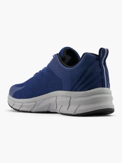 Online Navy/Grey Lace Up Trainers Shoes·Comfort