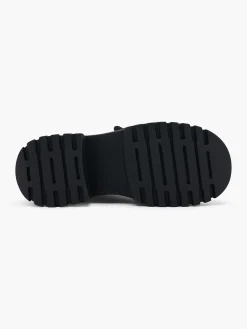 Online and Black Contrasting Lace Up Snow Boot Women Boots·Snow Boots|Boots·Chunky Boots