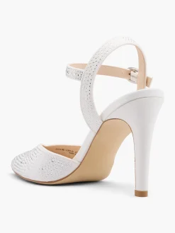 New Diamante Heel with Ankle Strap Women Heels·High Heels