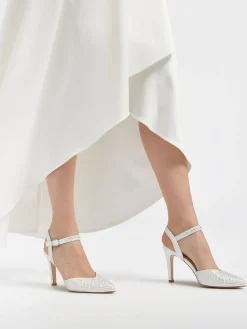 New Diamante Heel with Ankle Strap Women Heels·High Heels