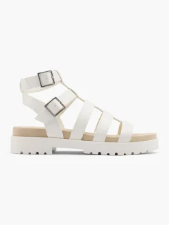 Discount Double Buckle Gladiator Style Sandal Women Sandals·Flat Sandals|Sandals·Gladiator Sandals
