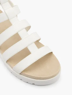 Discount Double Buckle Gladiator Style Sandal Women Sandals·Flat Sandals|Sandals·Gladiator Sandals