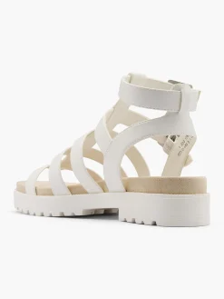 Discount Double Buckle Gladiator Style Sandal Women Sandals·Flat Sandals|Sandals·Gladiator Sandals