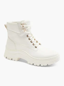 Best Lace Up Ankle Boot with Embossed Monogram Detail Women Boots·Lace-Up Boots|Boots·Ankle Boots