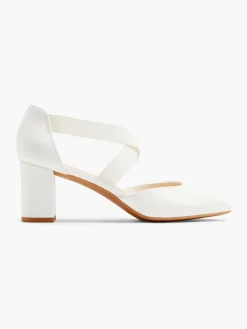 Online Leather Elasticated Strap Block Heel Women Heels·Block Heels
