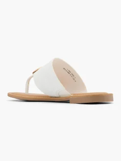 Best Metal Ring Toe Thong Flat Sandal Women Sandals·Flat Sandals