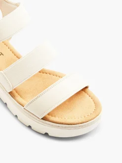 Discount White Multi Strapped Chunky Sandal Women Sandals·Chunky Sandals|Sandals·Heeled Sandals
