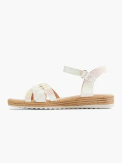 Hot Pearlised Ankle Strap Flat Sandal Kids All Girls·Kids|Girls Shoes·Sandals