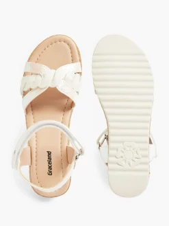 Hot Pearlised Ankle Strap Flat Sandal Kids All Girls·Kids|Girls Shoes·Sandals