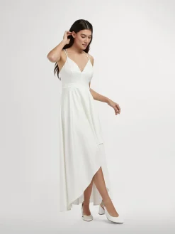Hot Satin Wedding Collection Sling Back Heel with Diamante Detailing Women Heels·Slingback Heels|Heels·High Heels