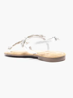 Slingback Strapped Sandal with Gem Detail Women Sandals·Flat Sandals