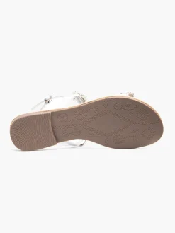 Slingback Strapped Sandal with Gem Detail Women Sandals·Flat Sandals