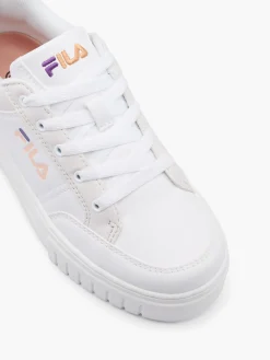 Sale White//Orange Lace- Up Trainers Women Trainers·Sports Trainers