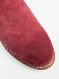 Sale Wine Ankle Chelsea Boot Women Boots·Leather Boots|Boots·Chelsea Boots
