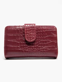 Online Wine Croc Print Purse Women Other Accessories·Purses & Wallets