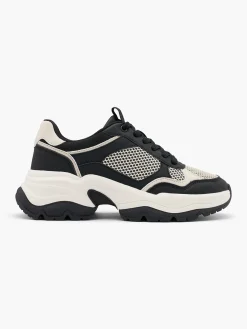Women's Black/Beige Chunky Trainer Women Trainers·Chunky Trainers