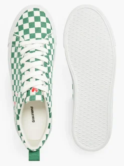 Women's Check Canvas Trainers Women Trainers·Canvas Trainers|Loafers & Low Shoes·Canvas