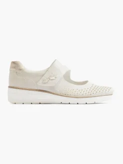 Clearance Womens Lightweight Wedge Casual Shoe with Touch Fastening Women Loafers & Low Shoes·Comfort
