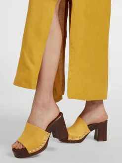 Discount Mule with Studded Detail Women Sandals·Mules|Heels·High Heels